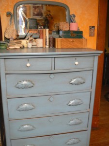 Blue dresser