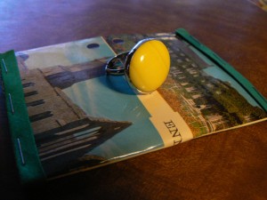 Sunny Yellow Soldered Ring
